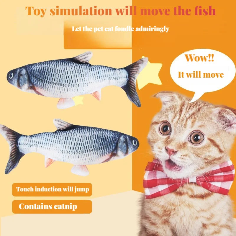 Cat Electric Fish With USB Charging Toy