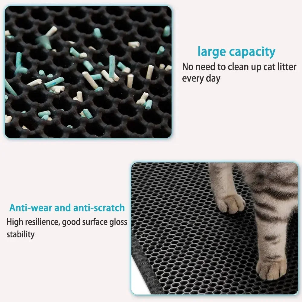 Cat Litter Mat Double Layer Non-slip Mat